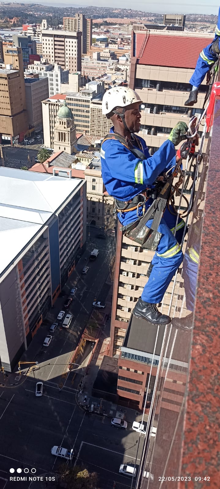 Facade building inspection at 1066 FNB Building, Johannesburg